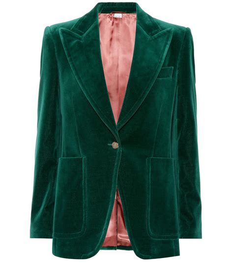 gucci green blazer|gucci ladies blazer.